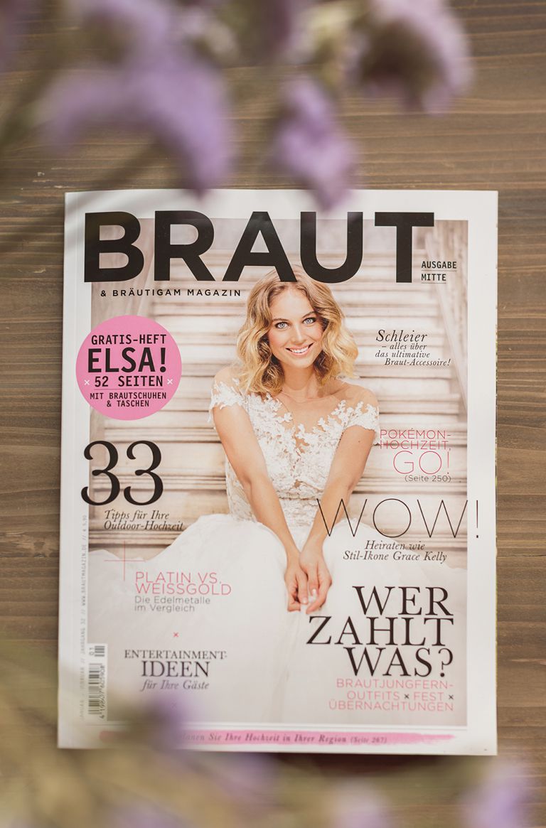 Hochzeitsfotograf Kassel - Veröffentlichung im Braut Magazin